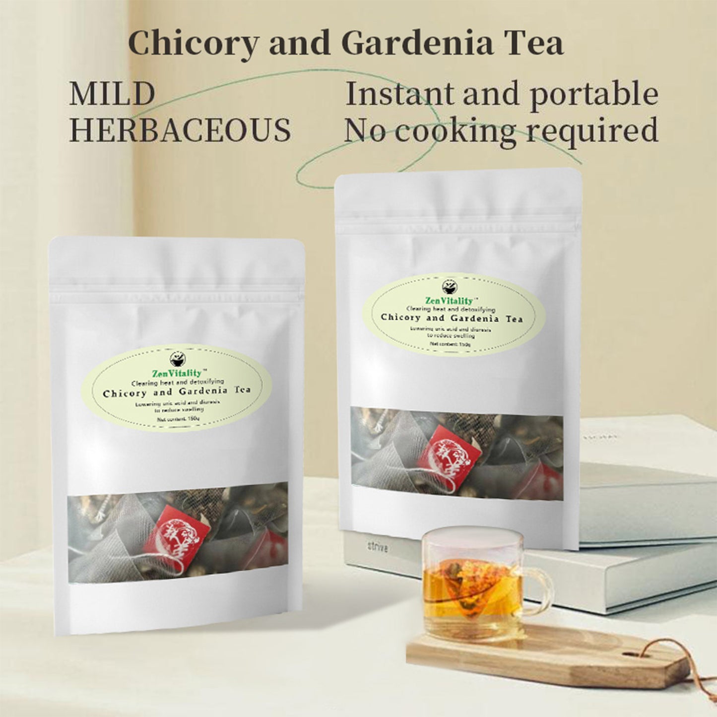 Organic chicory gardenia tea -Lowers uric acid and relieves gout