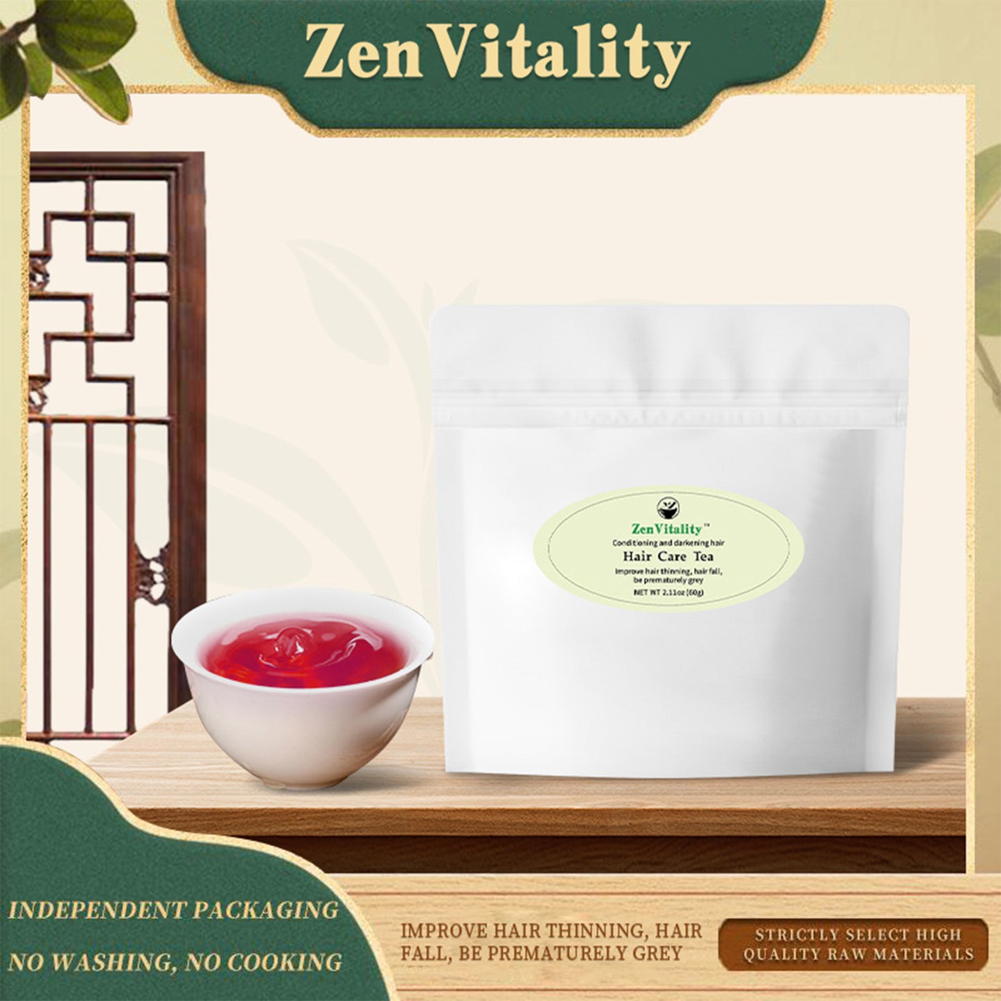 Hair Care Tea -Soybean, Wolfberry, Rice, Mulberry, Sesame