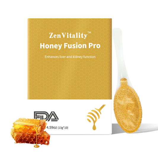 ZenVitality Honey Fusion Pro - Sweet Flavor (13g*10, 4.59 oz) - Beverage