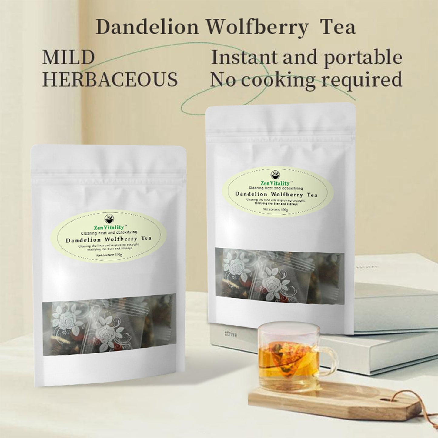 Dandelion wolfberry tea- liver and kidney health